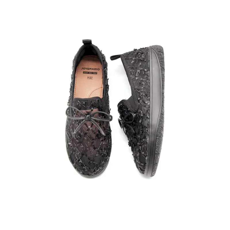 Joy&Mario Loafers Women's Apricot/Silver/Black-10