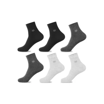 H YXIANG Mid Calf Socks Men's 6 Pack