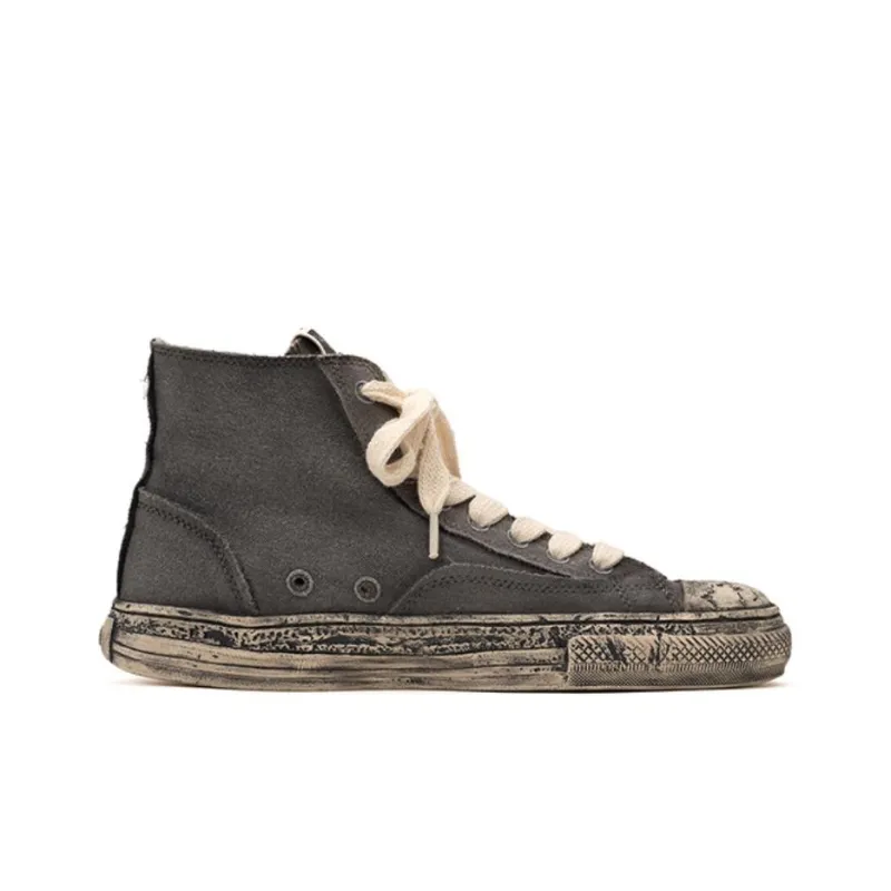 MIHARA YASUHIRO Past Sole High Top Canvas Shoes Unisex-17