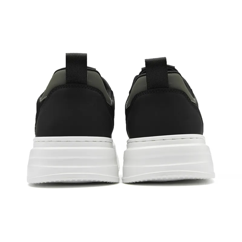 HLA Versatile Comfortable And Breathable Height Increasing Skateboard Shoes Patchwork Sports Casual Shoes Men's-3