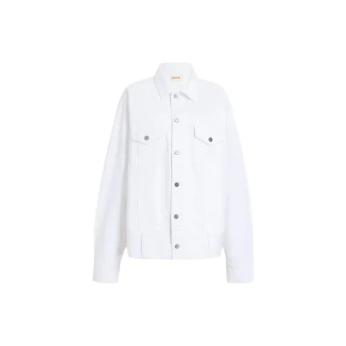 KHAITE Denim Jackets Women's White