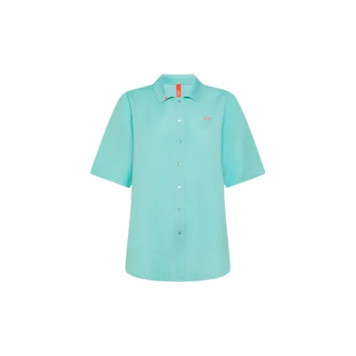 SUN 68 Shirts Women's Cyan