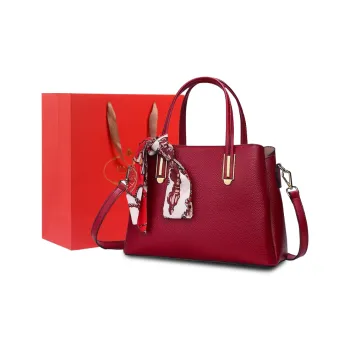 PAYOT Cow Leather Wedding Bag, Handbag, One Shoulder, Crossbody Bag Regular Women's Burgundy/Blue