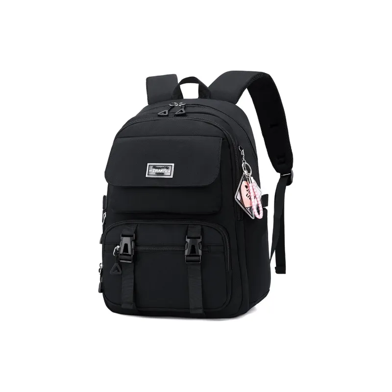 Natural Fish Nylon Backpack Regular Women's Blue/Purple/Black/Pink/Gray-10