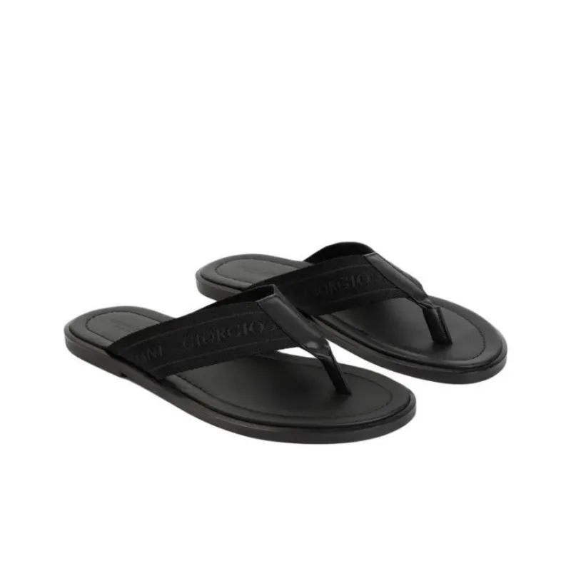 GIORGIO ARMANI Flip Flops Men's Black-3
