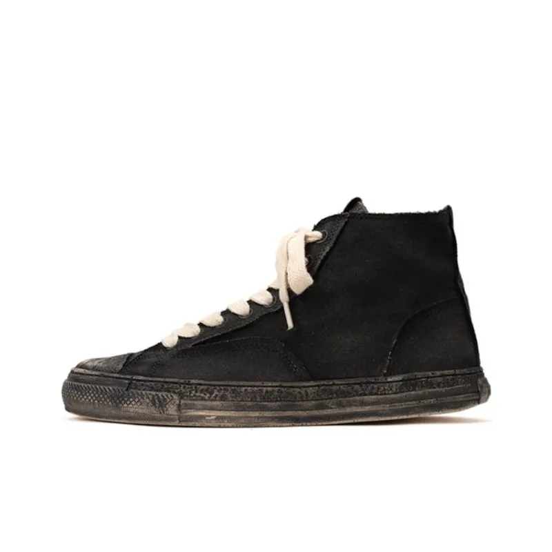 MIHARA YASUHIRO Past Sole High Top Canvas Shoes Unisex-5