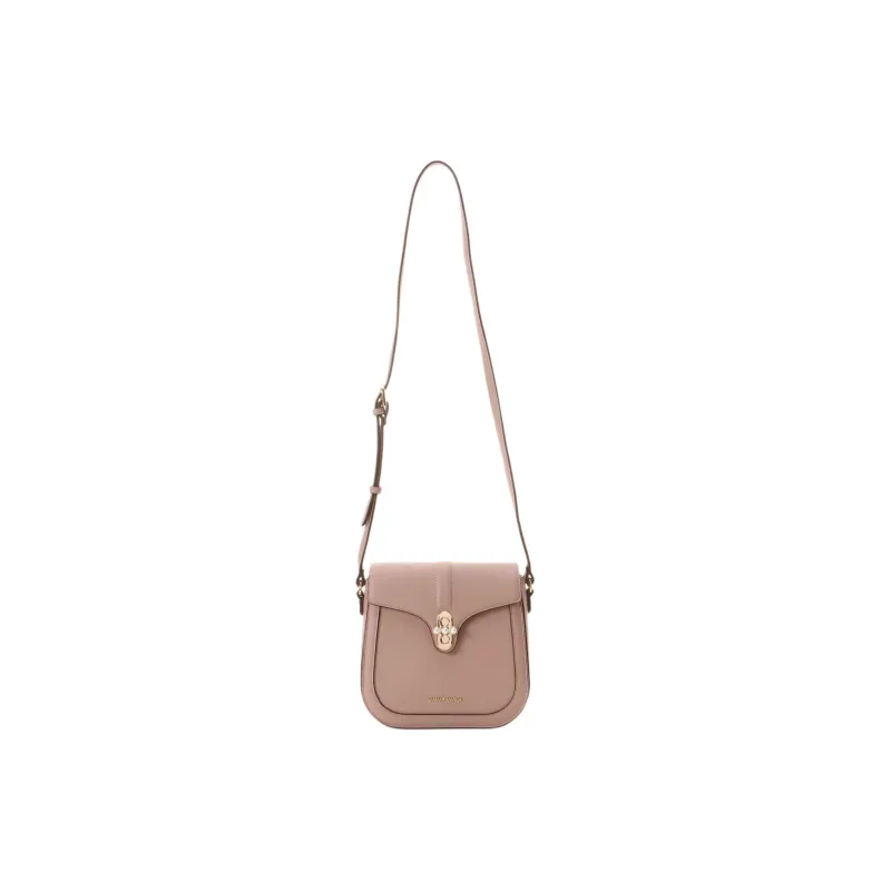 SAMANTHA THAVASA Synthetic Leather Shoulder Bag Women's Pink Beige-1