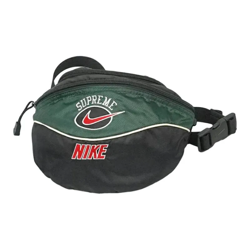 Supreme Nike Collaboration Nylon Crossbody Bag, Sling Bag, Fanny Pack Regular Unisex Green-2