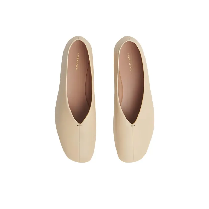 MANSUR GAVRIEL Glove Flat Casual Single Shoes Women's Beige-4