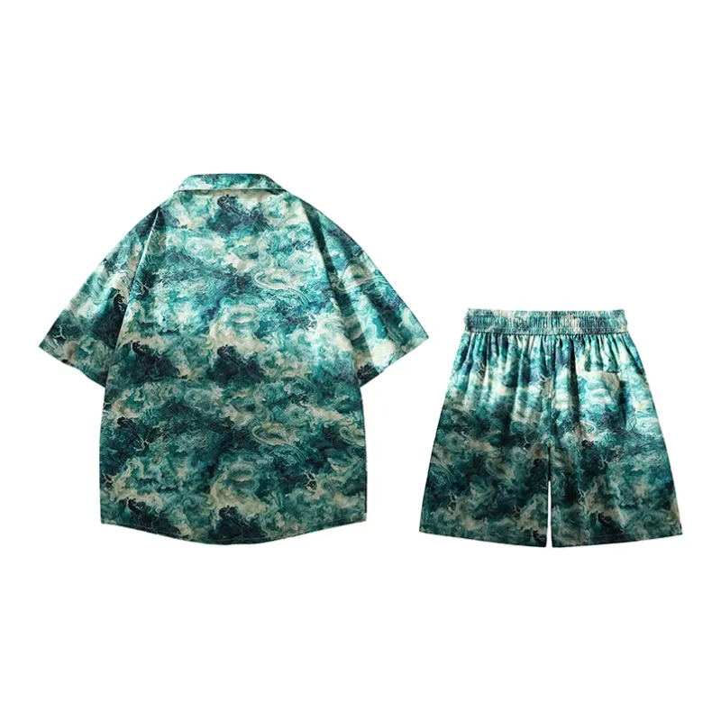 GSUE Shirt Matching Set Summer Unisex Sri Lanka Green-1
