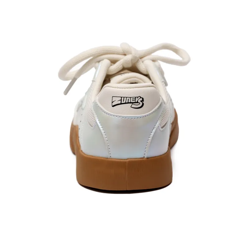 Zun'er Slip Resistant Cushioning Lightweight Low Top Skateboard Shoes Unisex-4