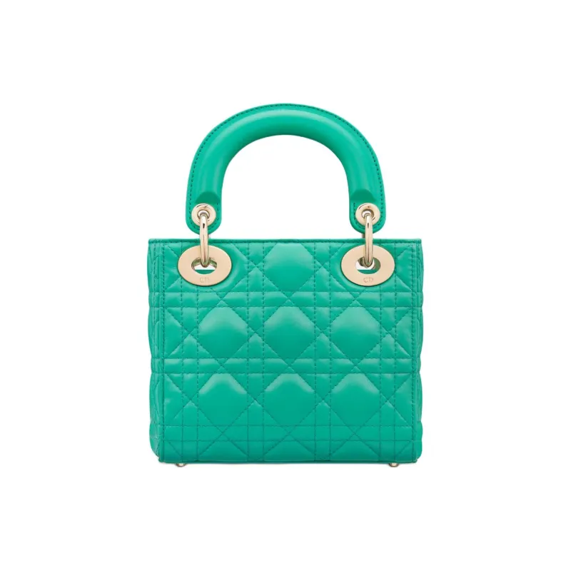 DIOR Lady Dior Lambskin Lady Dior Bag, Shoulder Bag, Crossbody Bag, Handbag Mini Women's Blue Color-3