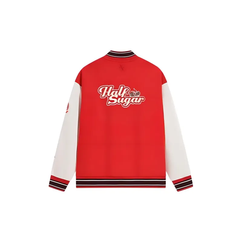 XTEP Baseball Jacket Unisex Enchanted Red-1