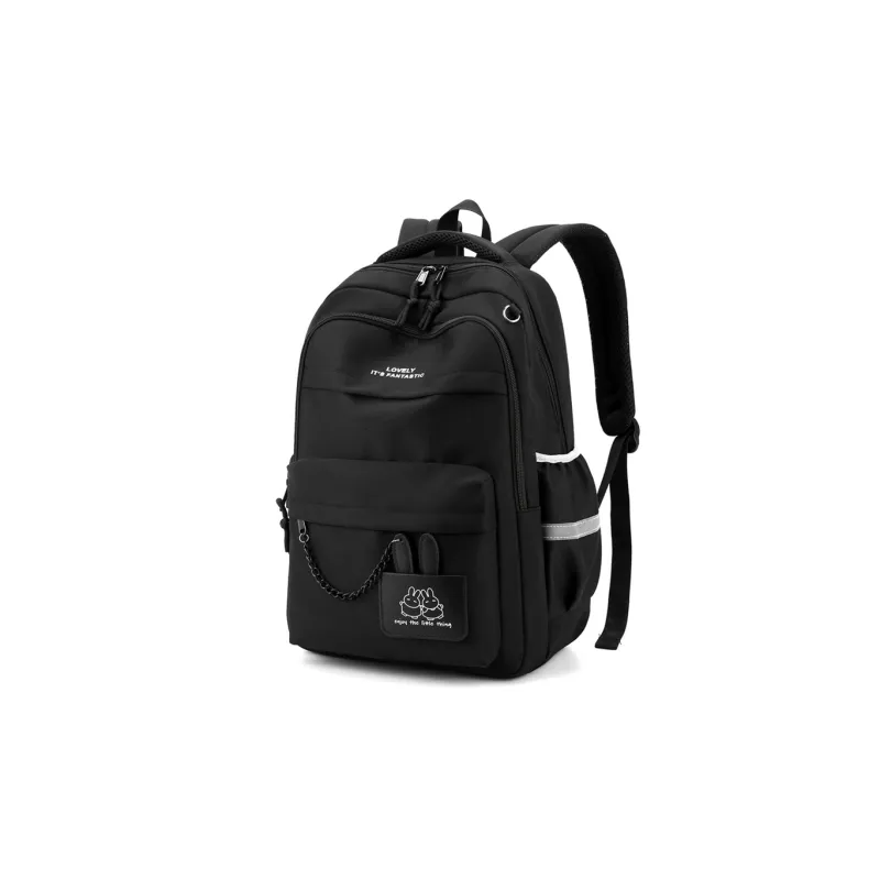 Natural Fish Nylon Backpack Regular Pink Black Orange Purple-8