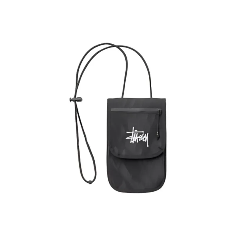 Stussy Nylon Coin Purses Wallets Regular Unisex Black/White-0