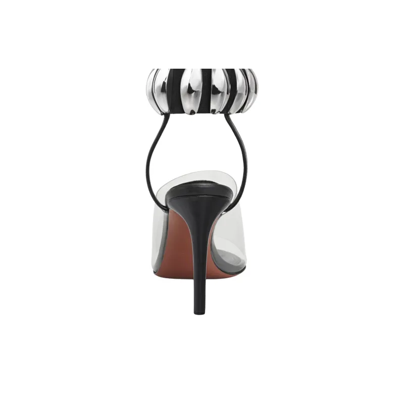 Alaia Strap Sandals 9cm Women's Black-4