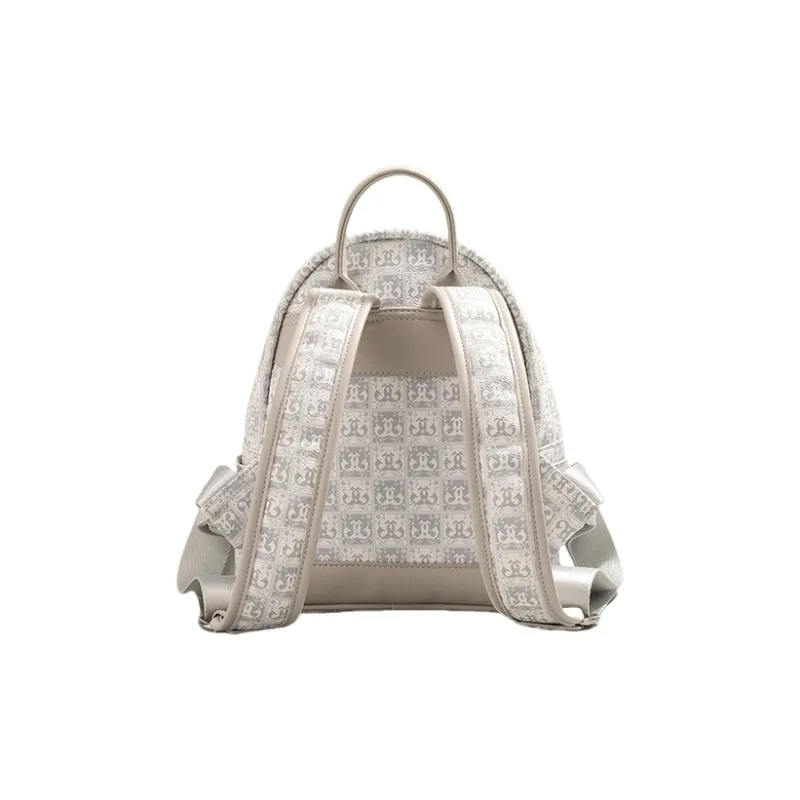 PESASRIE X KDAIOU Collaboration PU Backpack Regular Women's Beige-4
