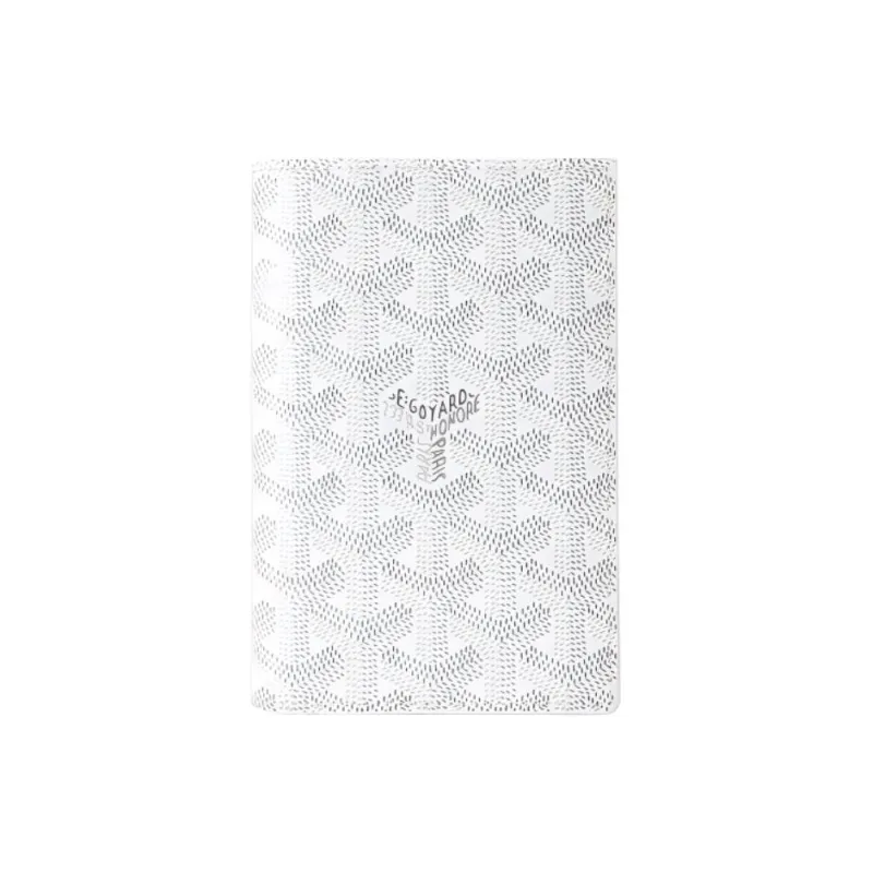 GOYARD Grenelle Canvas With Leather Card Holder Passport Holder Unisex White-1