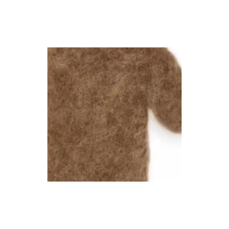 ARKET Mohair Wool Polyamide Elastane Knit Gloves Women's Brown-2
