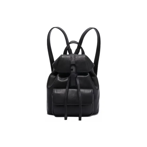 Furla Calfskin Backpack Mini Women's Black
