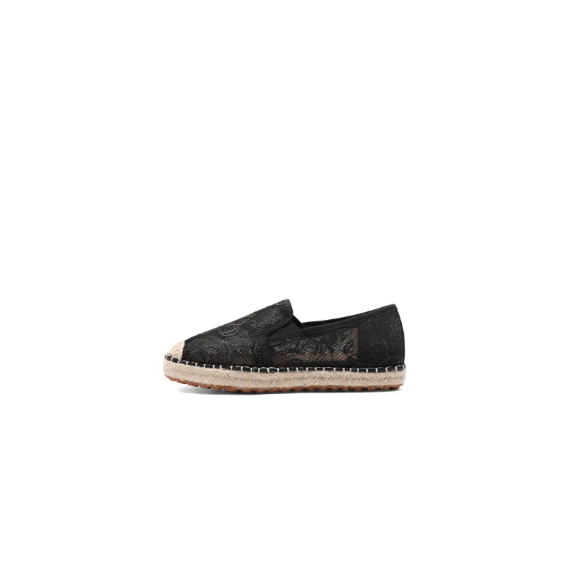 BELLE Espadrilles Women's Gold, Black-5