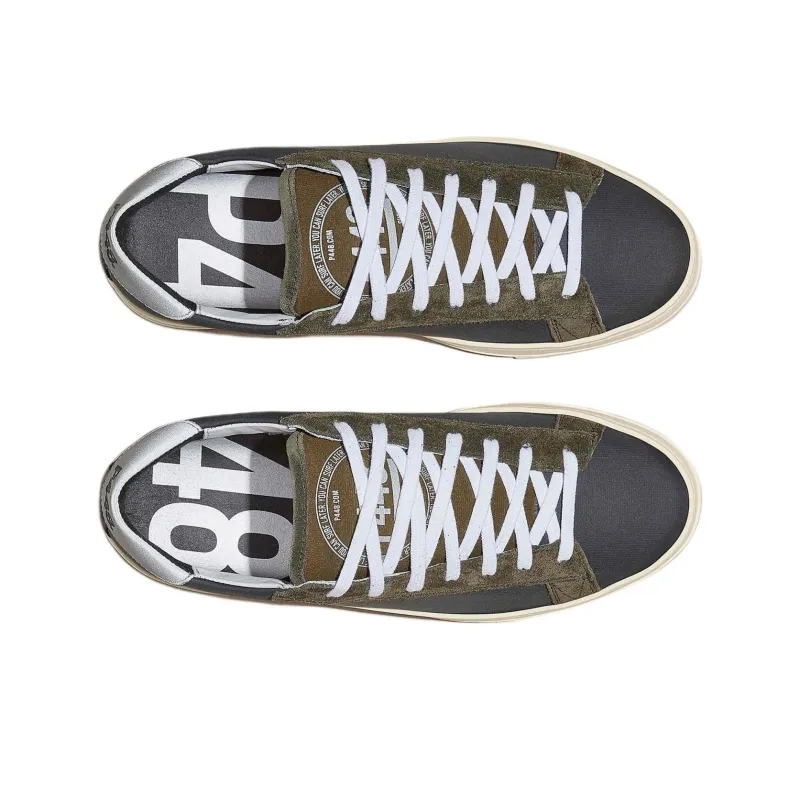 P448 Jack Grey Low-Top Skateboard Shoes Men's Dark Gray-2