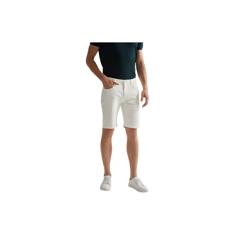 DANIEL HECHTER Denim Shorts Men's White-4