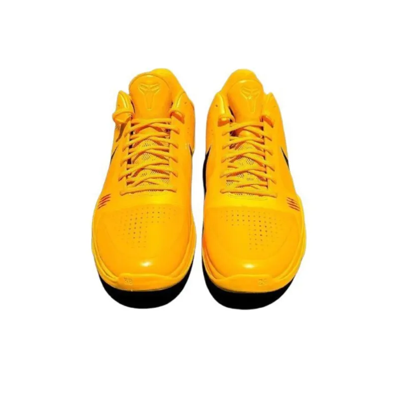 Nike Zoom Kobe 5 Cushioning Anti Slip And Wear Resistant Grip Low Top Basketball Shoes Men's Yellow-2