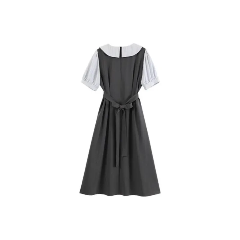 Local Gal Short Sleeved Dresses Women's Gray-1