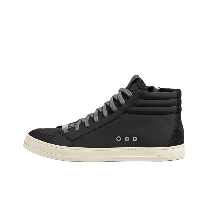 P448 Mid-Top Skateboard Shoes Unisex Black-0