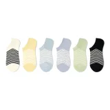 Dopamine Dressing Stripes No-Show Socks Set