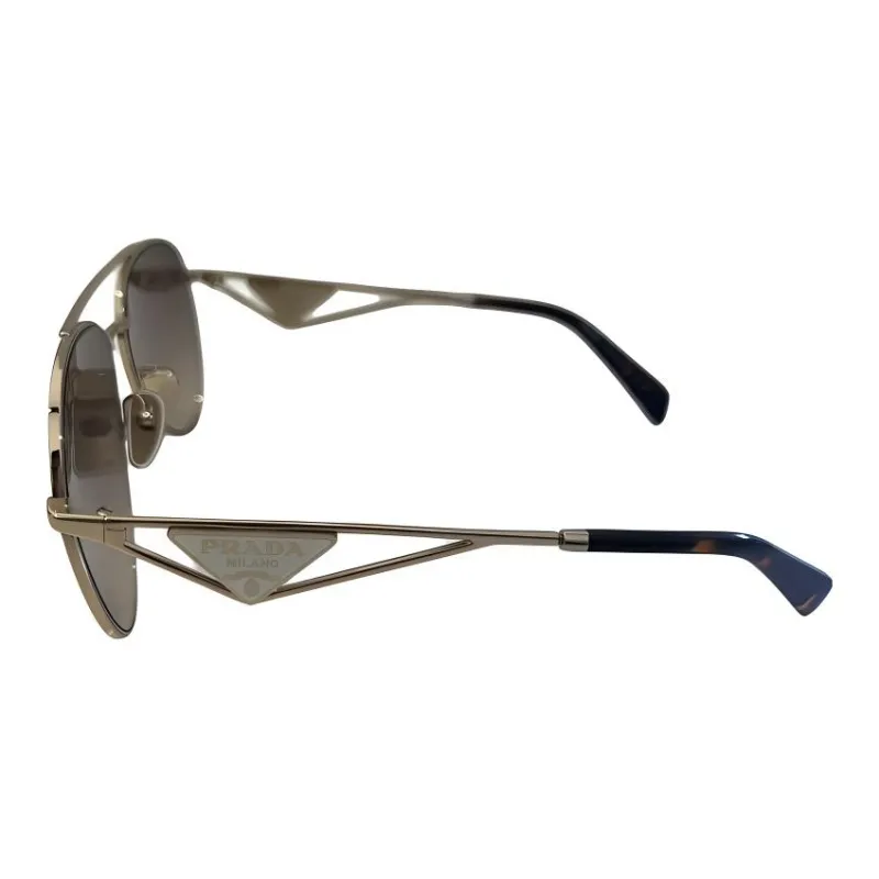PRADA Aviator Sunglasses Unisex Gold-1