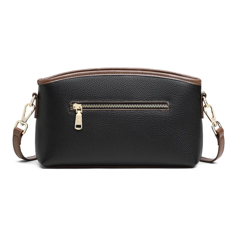 MILLIE'S Cow Leather With Synthetic Leather Crossbody Bag, Shoulder Bag Regular Women's Black-4