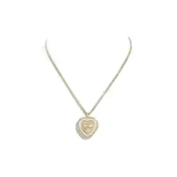 CHANEL Metal, Resin, Glass Pearl, Crystal Necklaces Women's Gold
