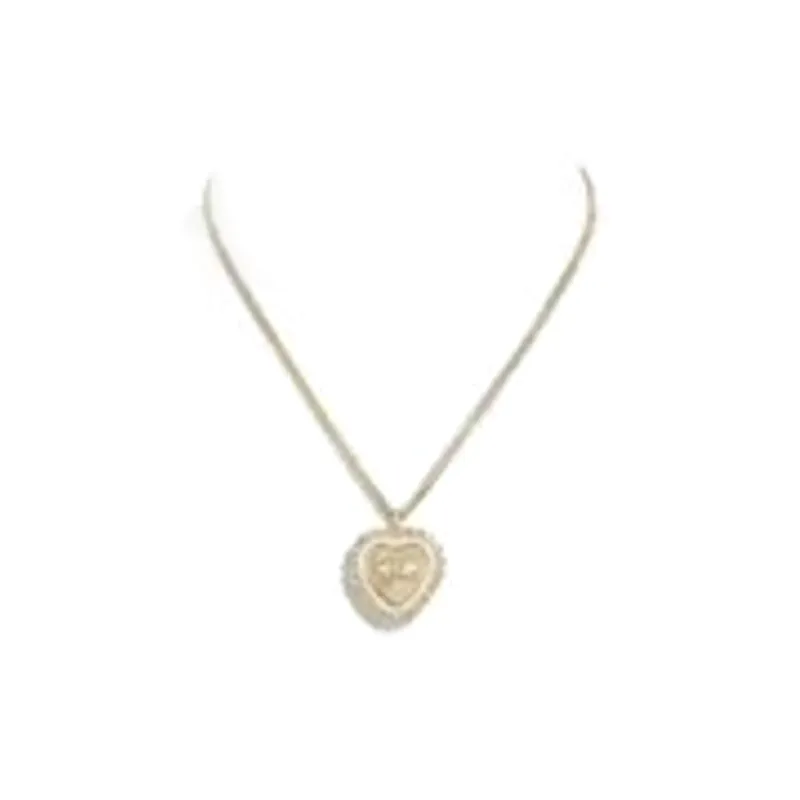 CHANEL Metal, Resin, Glass Pearl, Crystal Necklaces Women's Gold-0
