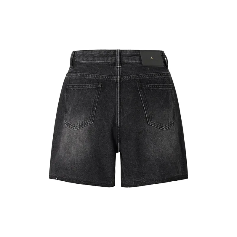 NAVIGARE Denim Shorts Women's Night Black-1