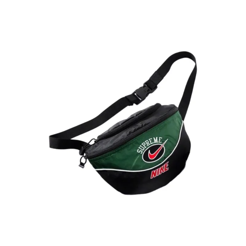 Supreme Nike Collaboration Nylon Crossbody Bag, Sling Bag, Fanny Pack Regular Unisex Green-3