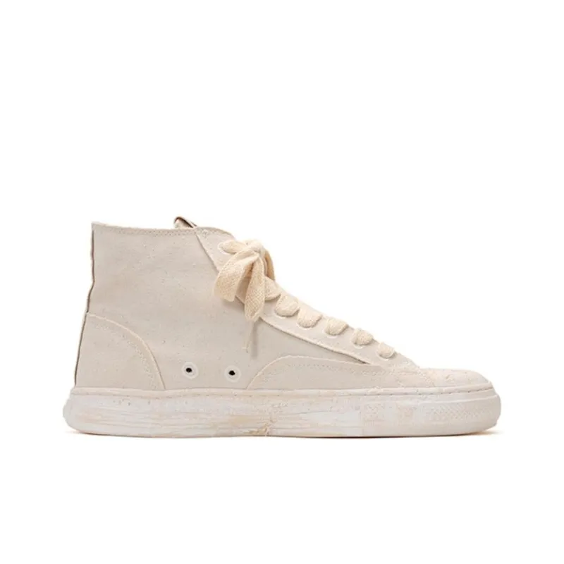 MIHARA YASUHIRO Past Sole High Top Canvas Shoes Unisex-1