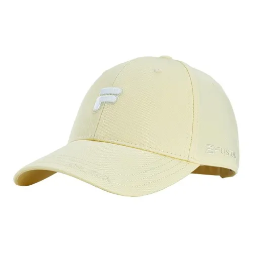 FILA FUSION Cotton Baseball Caps Unisex Yellow