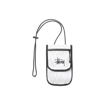 Stussy Nylon Coin Purses Wallets Regular Unisex Black/White