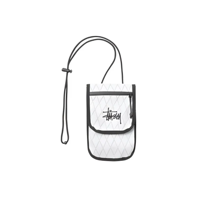 Stussy Nylon Coin Purses Wallets Regular Unisex Black/White-3