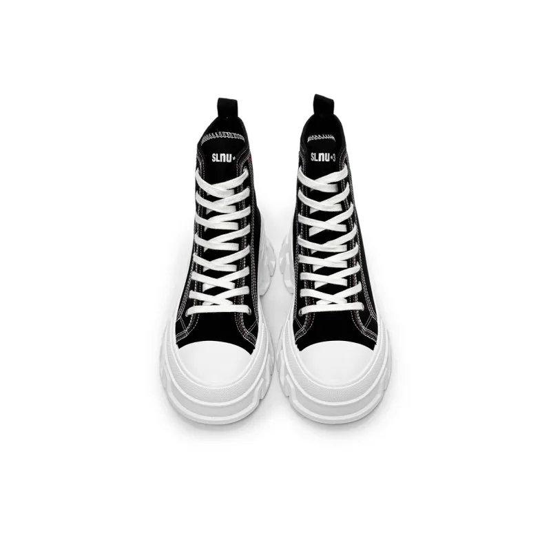 SLNU 3 Anti Slip Wear Resistant High Top Canvas Shoes Unisex-3
