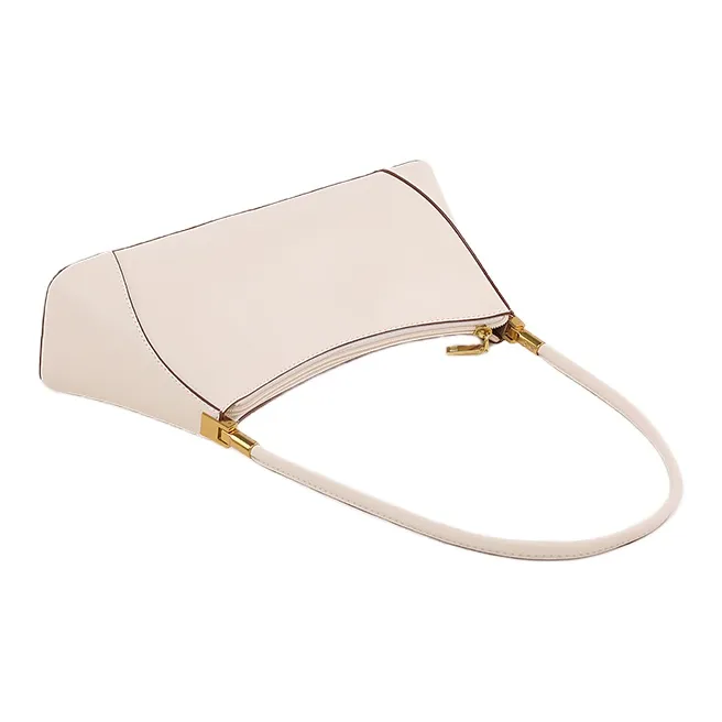 H YXIANG Microfiber Shoulder Bag Women's Beige-2