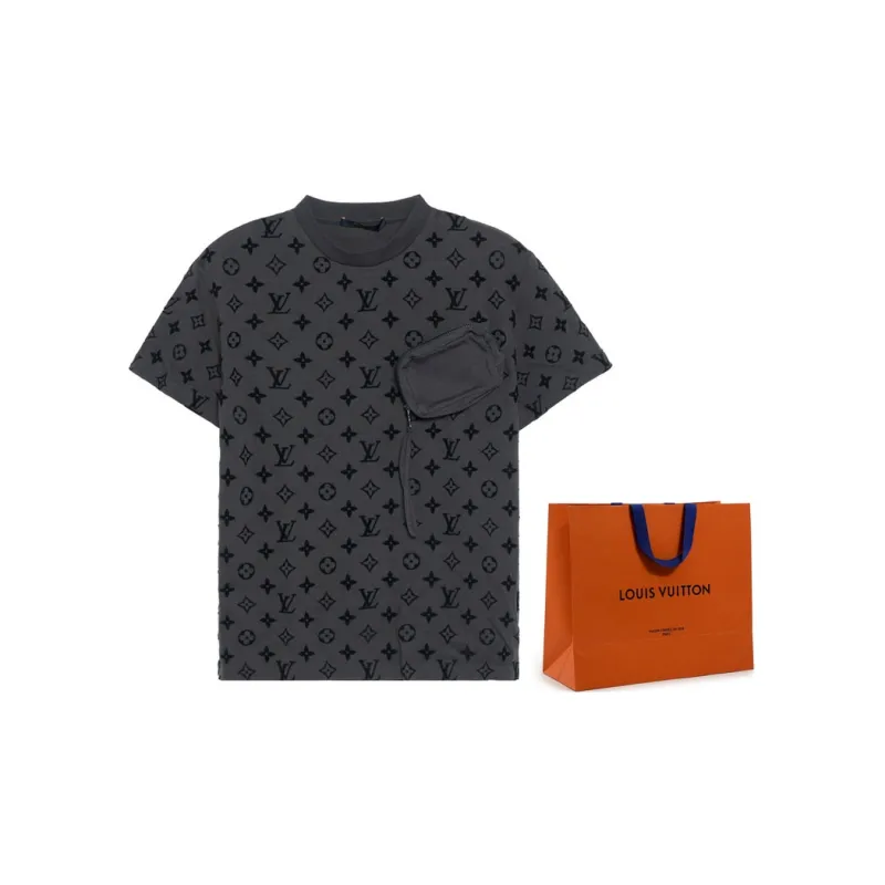 LOUIS VUITTON T Shirt Men's Light Gray-2