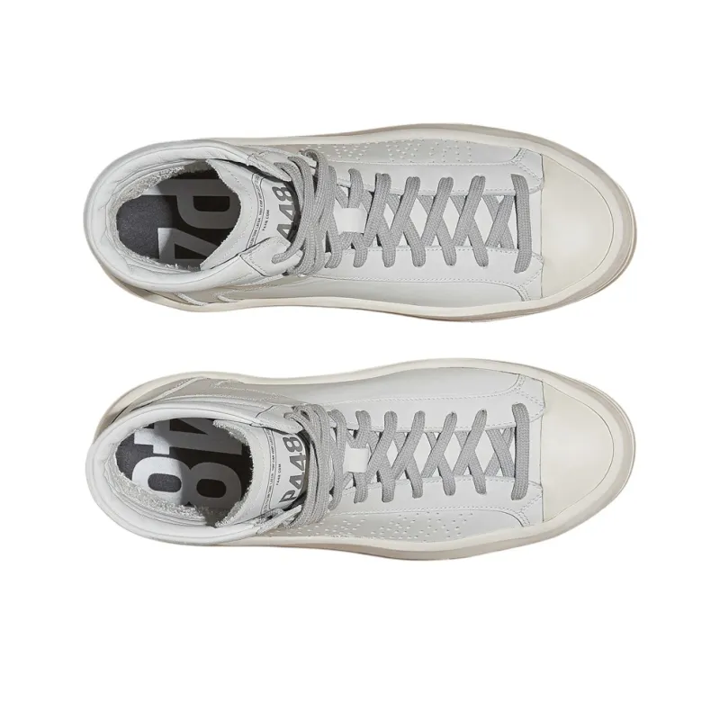 P448 High-Top Skateboard Shoes Women's White-2