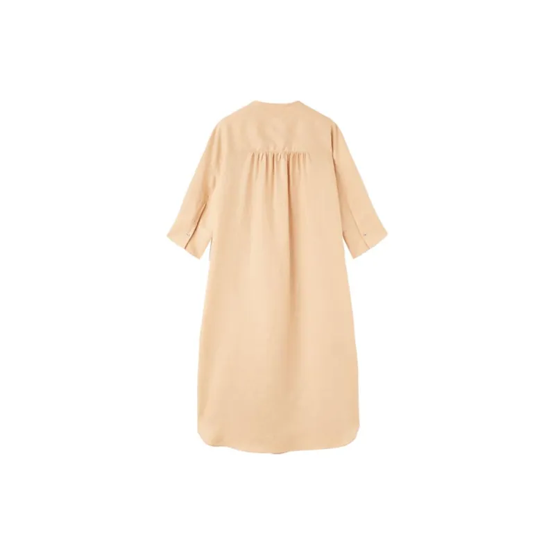 Loro Piana SS24 Long-Sleeved Dresses Women's Ginseng Light Yellow-1