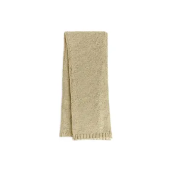 ARKET Cotton Knit Scarves Women's Beige