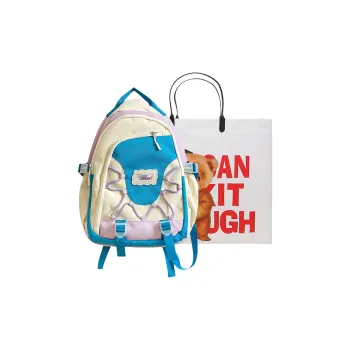 Worm's Home Nylon Backpack Regular Women's White/Red/Blue/Pink