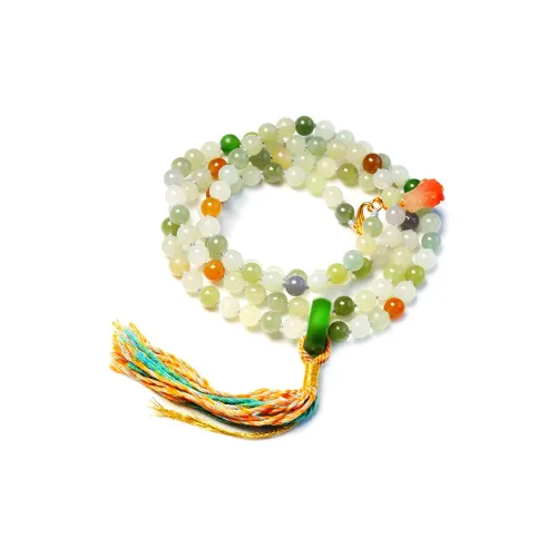 GOLDFISH ALLEY Bracelets Pale Greenish White Jade Unisex