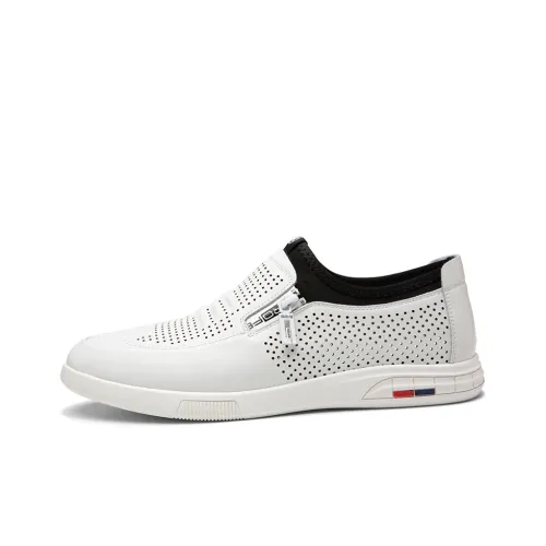 MEXICAN Men's Casual Shoes Men Low Top Black/White